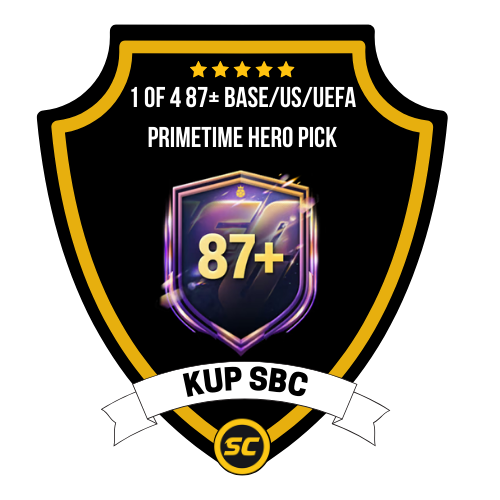 EA FC 26 SBC 1 of 4 87+ Base/US/UEFA Primetime Hero Pick - PS4, PS5, Xbox One, Xbox Series X, Xbox Series S